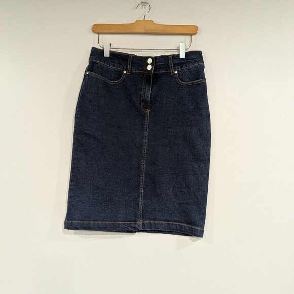 Jeans Votre Nom Denim Pencil Skirt Blue Size 6 - Picture 1 of 4
